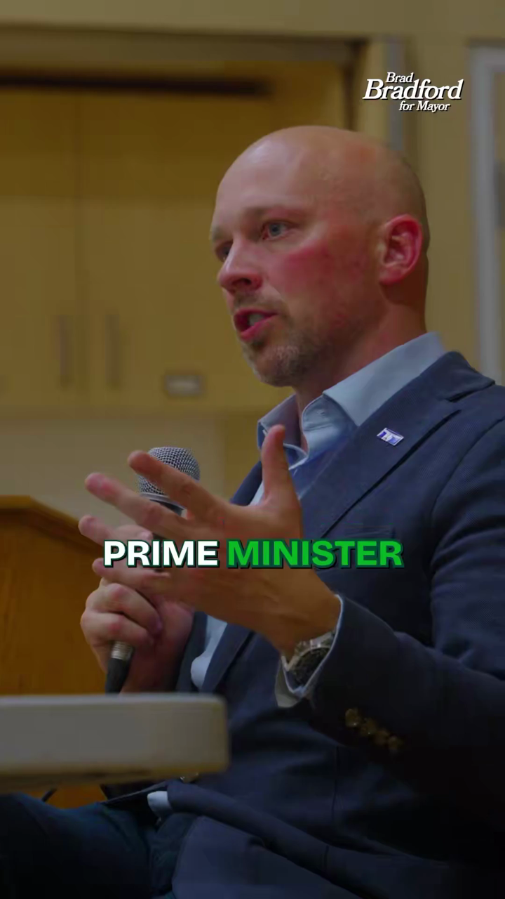 Still from Brad Bradford's 20 July 2026 post, the 79-second video containing the claim about Mayor Chow's letter to the Prime Minister.